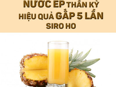Nước ép "thần kỳ" này chữa ho hiệu quả gấp 5 lần siro