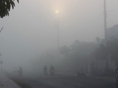 Sương mù dày đặc ở miền Tây