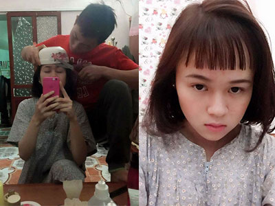 Vợ muốn cắt tóc, chồng "soái ca" trổ tài cây kéo vàng và đây là kết quả...
