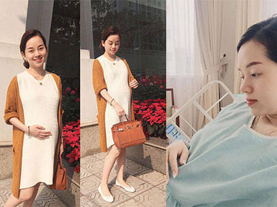 Ly "Kute" bất ngờ phải nhập viện 1 tháng trước ngày "lâm bồn"