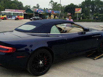 Siêu xe Aston Martin biển 80NN bị Công an Hà Tĩnh tạm giữ