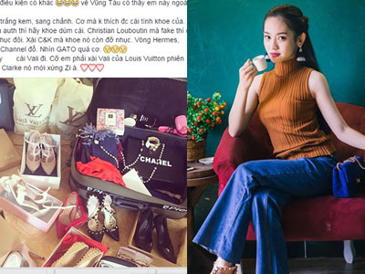 Cô nàng tai tiếng Thúy Vi bị cư dân mạng liên tục "bóc mẽ" khoe hàng fake