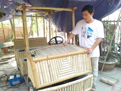 Ôtô tre chạy điện giá 100 triệu xôn xao Đà Nẵng