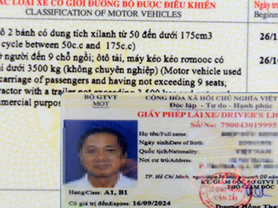 Không bắt buộc tách 2 loại Giấy phép lái xe