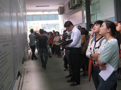 Cử nhân thất nghiệp giảm dần
