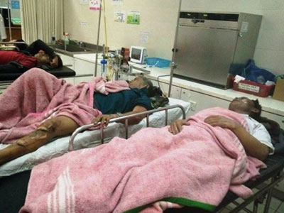 Tàu cá phát nổ, 8 ngư dân nhập viện