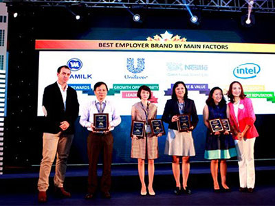 Vinamilk tiếp tục giữ vị trí thứ hai Top 100 nơi làm việc tốt nhất VN năm 2015