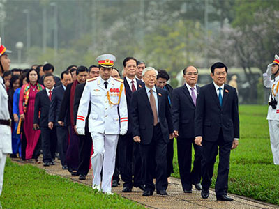 Lãnh đạo Đảng, Nhà nước viếng lăng Chủ tịch Hồ Chí Minh