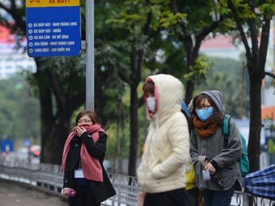 Hà Nội rét 12 độ C dịp cuối tuần
