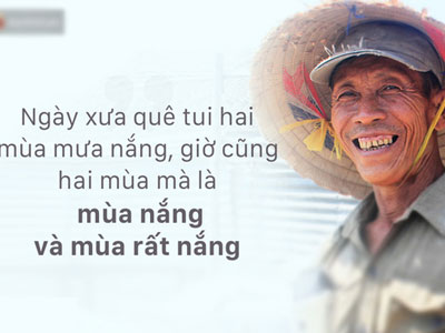 Nụ cười lạc quan của người miền Tây giữa những ngày hạn hán lịch sử