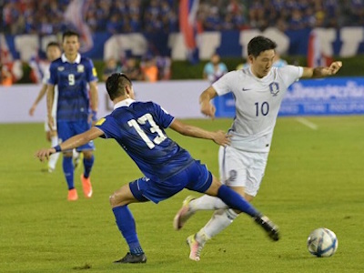 Thái Lan thua sát nút Hàn Quốc