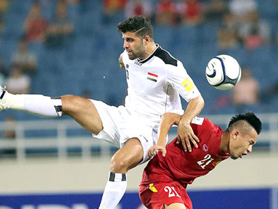 21h00 sân PAS, Iraq – Việt Nam: Thả hồn theo bóng!