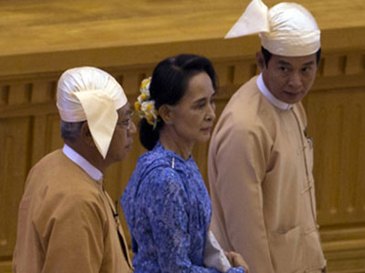 Bà San Suu Kyi được bổ nhiệm làm Bộ trưởng Ngoại giao Myanmar
