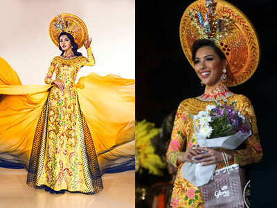 Việt Nam vào Top 3 trang phục dân tộc đẹp nhất Miss Eco 2016