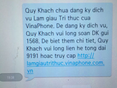 Vinaphone bị tố “ăn cắp” tiền của khách hàng