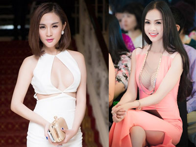 1001 kiểu váy khoét ngực táo bạo của mỹ nữ Việt