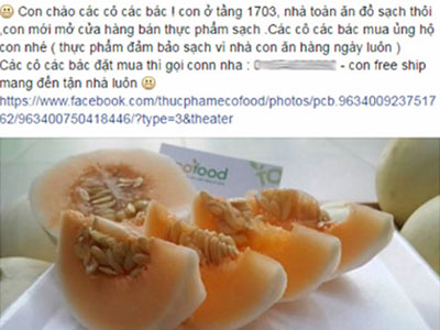 Chợ đặc sản quê nơi chung cư cao cấp