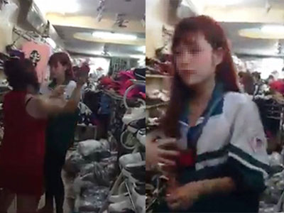 Thiếu nữ xinh đẹp suýt bị "lột đồ" vì dám ngang nhiên ăn trộm