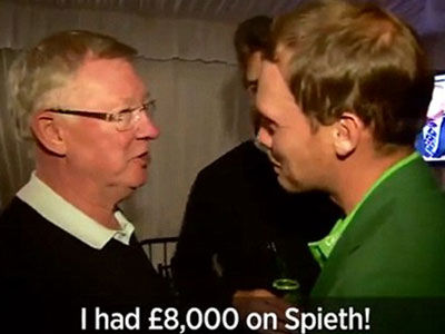 Alex Ferguson thua 11.000 đô tiền cược ở giải quần vợt