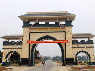 Cận cảnh cổng làng hơn 3 tỷ đồng đồ sộ ở Nghệ An