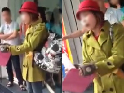 Hà Nội: "Hot girl quỵt tiền" bị người dân mắng chửi, đánh đập trên phố Huế