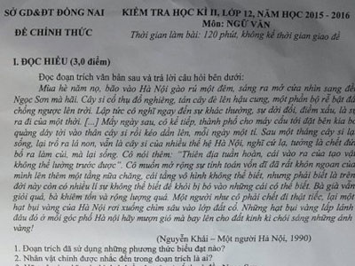 Kiểm điểm cán bộ ra đề thi chuyển Bình Thuận, Ninh Thuận xuống ĐBSCL