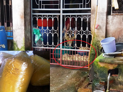 Hãi hùng cảnh làm măng có giòi trên nền ximăng bẩn thỉu