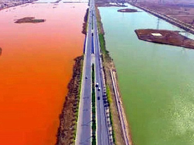 Dòng sông đột ngột chuyển màu đỏ như máu khiến người dân bàng hoàng