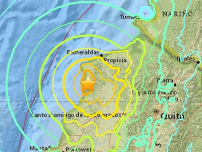 Động đất 7,8 độ Richter ở Ecuador, 28 người chết