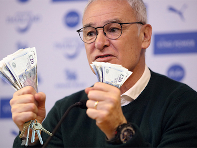CĐV muốn ôm hôn Ranieri vì sắp mua được nhà