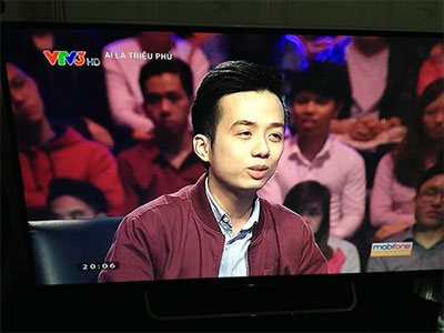 Khôi Te (He Always Smile) xuất sắc "ẵm" 22 triệu trong gameshow "Ai là triệu phú?"