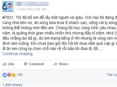 Lời thú tội của chàng trai bỏ người yêu 5 năm để lấy vợ giàu có