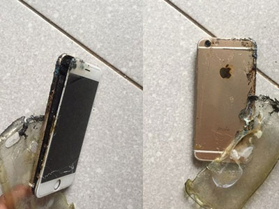 iPhone 6 phát nổ khi đang sạc tại Việt Nam