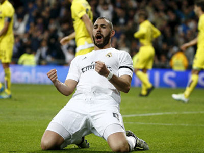 Thắng dễ Villarreal, Real tiếp tục bám đuổi Barca và Atletico