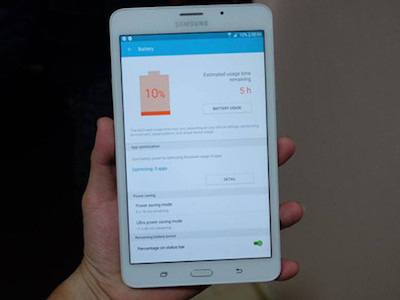 Mẹo tăng thời lượng pin Galaxy Tab A6 bản 7 inch