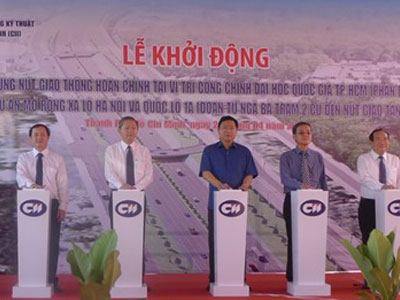 Khởi công nút giao thông có 8 làn xe ở Sài Gòn