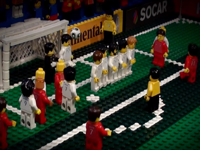 Hành trình đến EURO 2016 của tuyển xứ Wales được tái tạo bằng đồ chơi Lego
