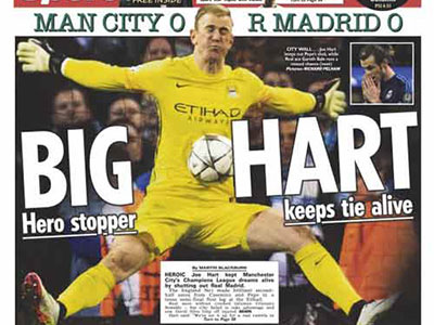 Báo chí Anh nức nở khen “siêu anh hùng” Joe Hart