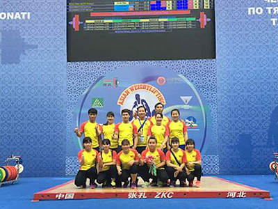 Cử tạ nữ Việt Nam giành vé dự Olympic