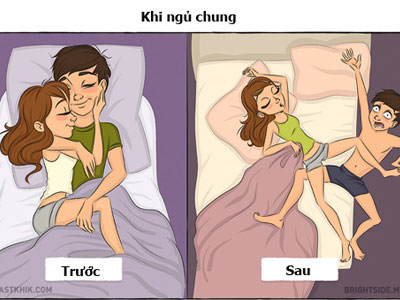 Tình huống "chết cười" trước và sau kết hôn ai cũng trải qua