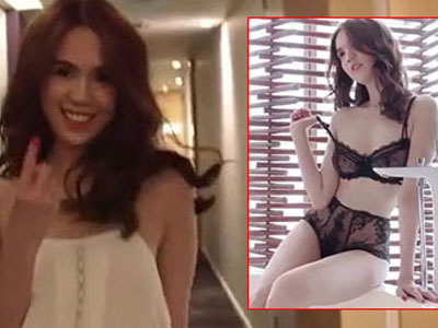 Ngọc Trinh gợi cảm hết cỡ khi xuất hiện trên kênh Thời trang Quốc tế