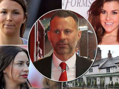 Ryan Giggs bị tố quan hệ từ cô hầu bàn đến gái bỏ chồng