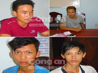 Chân dung bốn nghi phạm hiếp dâm tập thể một phụ nữ đang mang thai