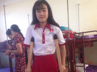 Cuộc sống mới đầy tươi sáng đang chờ đón nữ sinh bị cưa chân