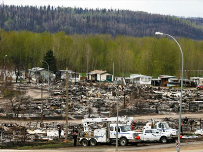 Hậu quả khủng khiếp của vụ cháy rừng ở Canada