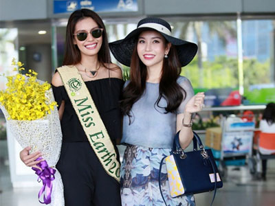 Hoa hậu Trái đất 2015 rạng rỡ ở Sài Gòn