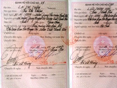 200 nghìn đồng “đổi” một “lỗi chính tả” sổ hộ khẩu!