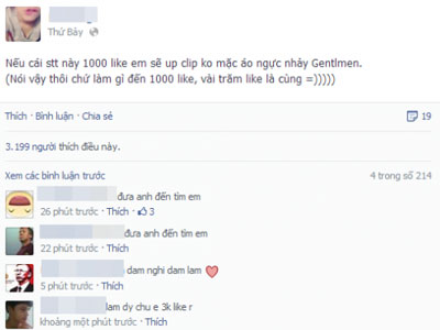 Trào lưu "Đủ like là cởi" và những cái "tôi" lệch lạc