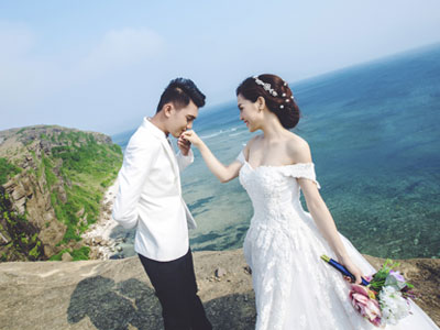 Ảnh cưới tuyệt đẹp của Quang Tuấn ở Lý Sơn, Bà Nà