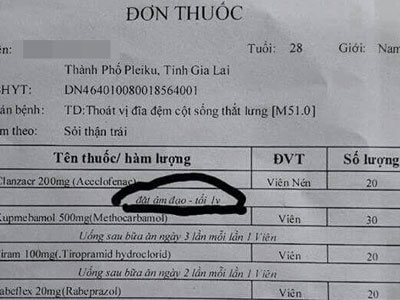 Nam bệnh nhân được yêu cầu… đặt thuốc vào âm đạo!